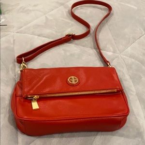 Beautiful red leather pocketbook